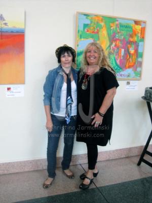 Act Auction 2012-Curator Claudia Goode and Christina Jarmolinski