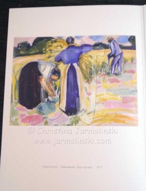 Edward Munch Grain Harvest in Gallery Thomas  Munich, Germany