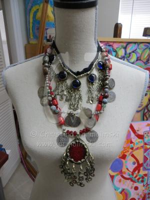 Antique Indian Pendent "ART JEWELRY"by Christina Jarmolinski