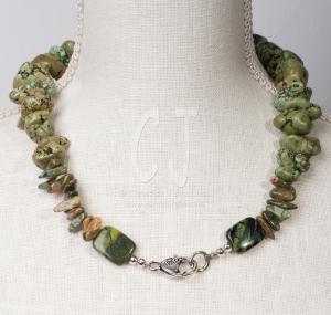 Green turquoise- organic natural color by Christina Jarmolinski