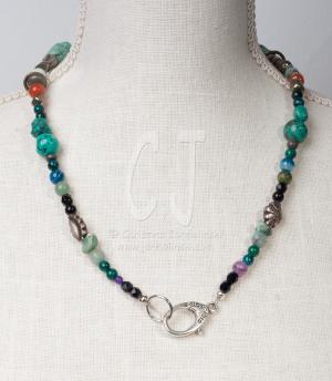 Turquoise and Antique Coins by Christina Jarmolinski