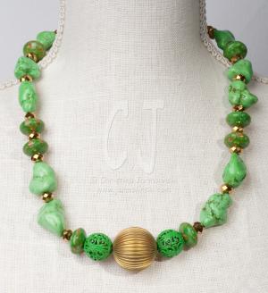 Spring is Here in green Turquoise by Christina Jarmolinski