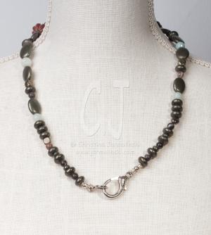 Signature Piece Landscape Agate Pendant by Christina Jarmolinski