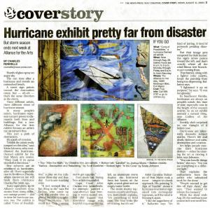 Hurricane exhibit pretty far from disaster-Article News-Press-photo Assemblage by Christina Jarmolinski