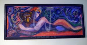 The Lady with her Tiger by Christina Jarmolinski