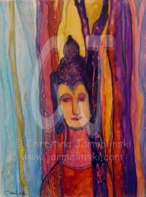 Buddha in the Forest by Christina Jarmolinski