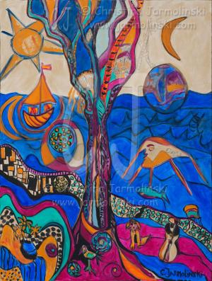Homage to Dali and Klimt by Christina Jarmolinski