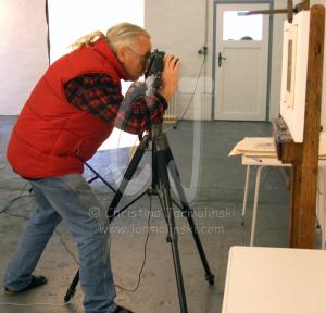 Rob de Koter photographing in my studio for my first website