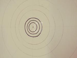 The beginning of a Mandala- Zen Art  by Christina Jarmolinski