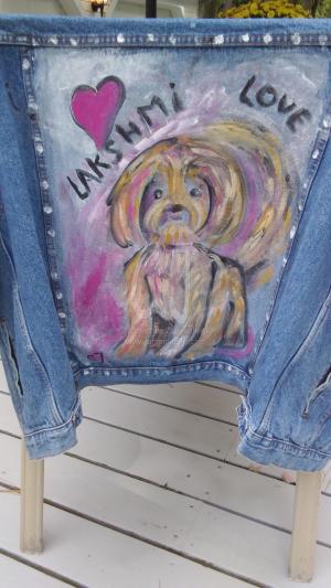 Jeans Jacket with Lakshmi