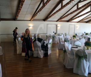 Here I am viewing all the preparations for this lovely event