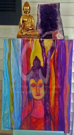Buddha in the Forest by Christina Jarmolinski
