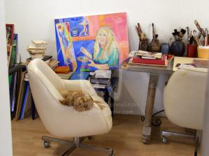 Lakshmi in the Studio by Christina Jarmolinski