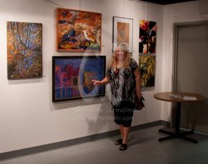 Christina Jarmolinski at the opening at CAN