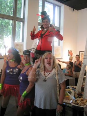 Christina, the Calendar Girls and the Lady on Stilts by Christina Jarmolinski