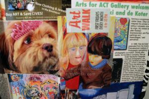 Collage on Refrigerator designed and executed by Christina Jarmolinski