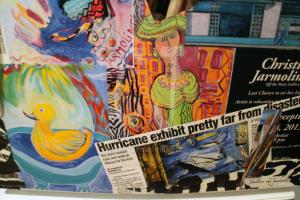 Collage on Refrigerator designed and executed by Christina Jarmolinski