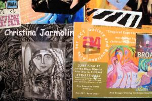 Collage on Refrigerator designed and executed by Christina Jarmolinskimolinski