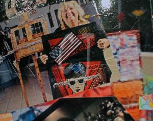 Collage on Refrigerator designed and executed by Christina Jarmolinski