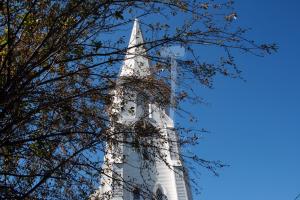White Church tower in Berlin
