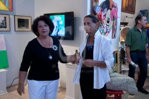 Fran of Syzygy Gallery and Gail Campbell
