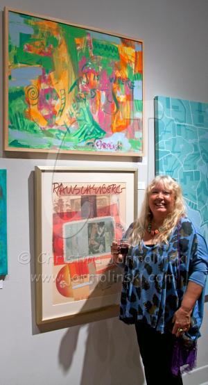 Opening Evening at Rauschenberg Gallery in Edison College July 13, 2012