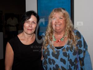 Claudia Goode, curator of Act Gallery and me