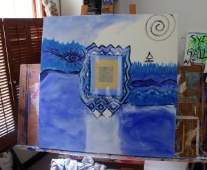 The process of The Little Cottage by the Sea