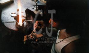 India-Silversmith's Workshop in Poona (Puna) 