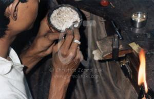 India-Silversmith's Workshop in Poona (Puna) 