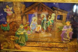 nativity scene in shadow box by Christina Jarmolinski
