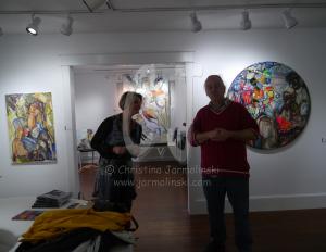Anita Perghini-Raeber withRob de Koter at  Anita's Gallery in Rehoboth, MD.