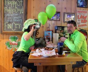 St. Patty's Day on the boardwalk of Ocean City, MD.  by Christina Jarmolinski