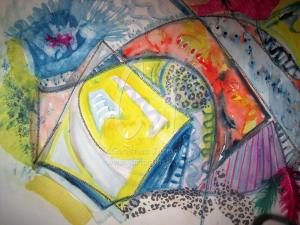 Sunburst Mixed Media by Christina Jarmolinski