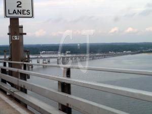 The Bay Bridge with a curve by Christina Jarmolinski