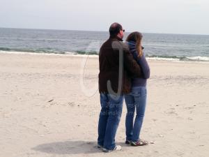 A Couple on the Beach photo Christina Jarmolinski
