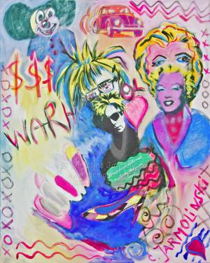 Andy Warhol and Marylin- Pop Art by Christina Jarmolinski