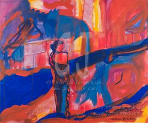 An Evening Stroll on the river in India by Christina Jarmolinski