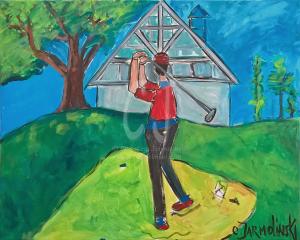 The Golfer - award winning by Christina Jarmolinski