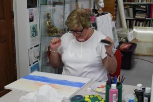 Sip and Paint in Christina Jarmolinski's newly renovated Art Studio