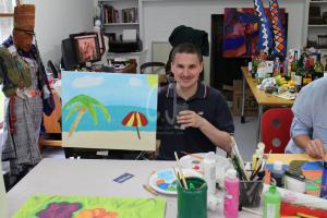 Sip and Paint in Christina Jarmolinski's newly renovated Art Studio