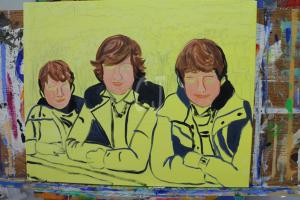 The making of a Family Portrait at the Keukenhof, Holland by Christina Jarmolinski