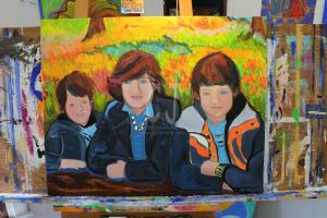 Family Portrait at the Keukenhof, Holland © Christina Jarmolinski