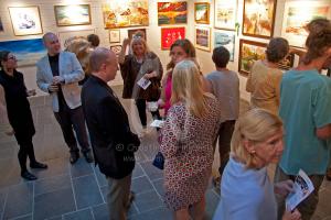 A very good crowd at the Art Exhibit Opening in Rehoboth, De.