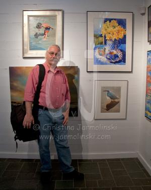 Photographer Rob de Koter in the show with his Nature Series of Exotic Birds