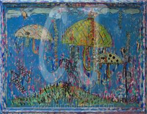 "Pennies from Heaven" assemblage by Chrisitna Jarmolinski