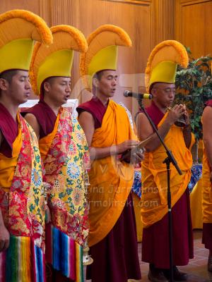 Closing and Dispersal Ceremony of Sand Mandala Amitayus