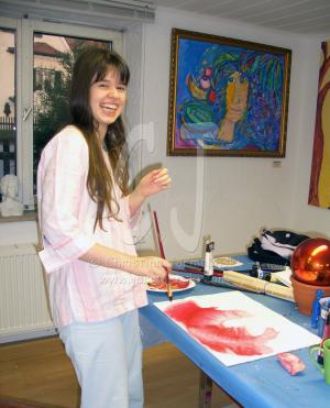 Corinna- one of my Malerhof Art School students