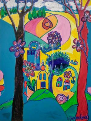 A Walk through the Village by Christina Jarmolinski