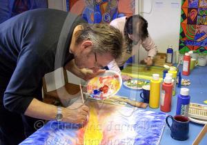 Working and enjoying the special atmosphere the Malerhof had